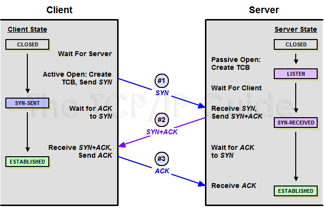 TCP 3 way handshaking